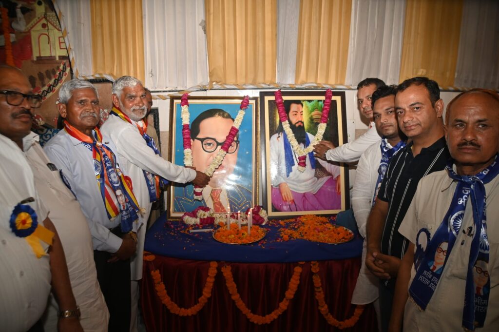 Procession on Ambedkar Jayanti in Ganaur Satbir Kadian emphasized on education