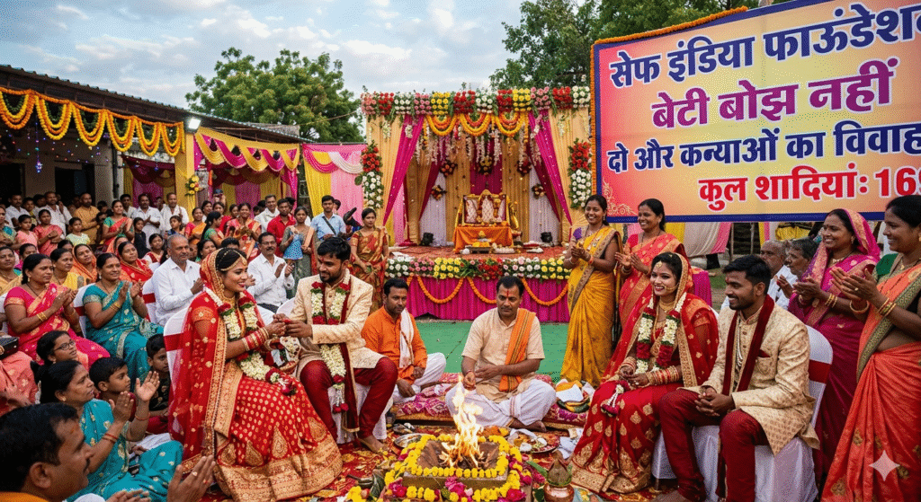 Safe India Foundation arranged marriages for two more girls, bringing the total number to 169.