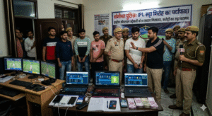 Sonepat 10 members of high-tech online betting gang on IPL matches arrested
