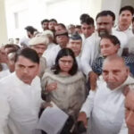 Sonipat Congress protests against new wheat procurement rules in Gohana