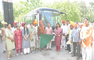 Sonipat Deputy Commissioner Neha flagged off the Nari Shakti Vandan Abhiyan campaign campaign van.