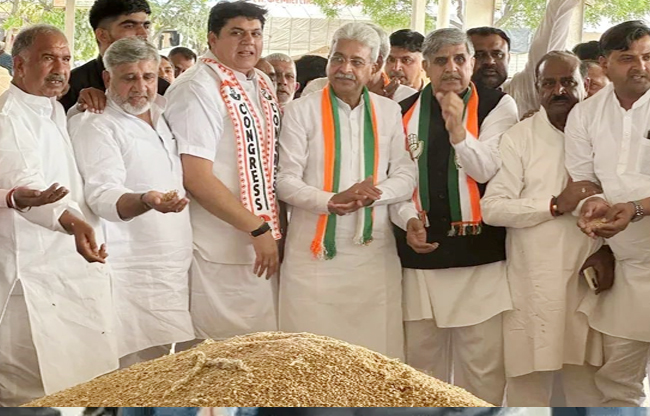 Sonipat Farmers' issues and scuffles during Congress state president's visit to grain market