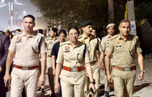Tight police security cordon set up on Jindal University Road in Sonipat