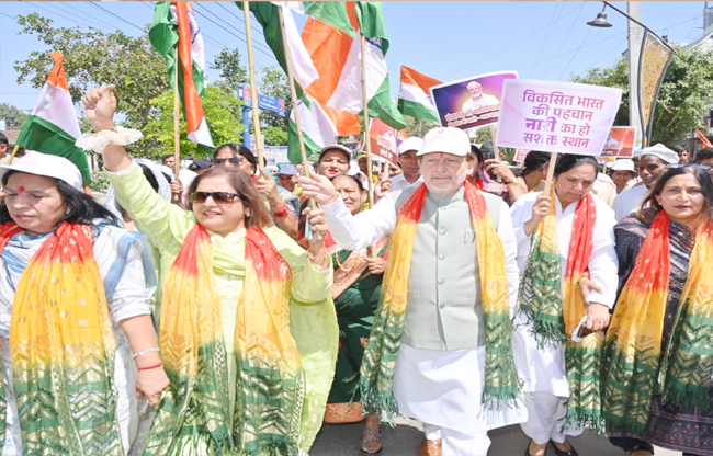Women Empowerment Padyatra marks the beginning of new politics Dr. Arvind Sharma