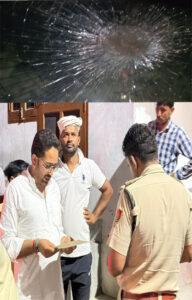 INLD convoy pelted with stones during campaigning in Sonipat, vehicle damaged