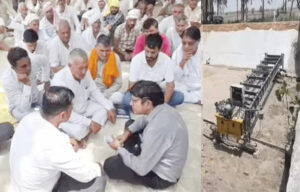 Bhaloth Branch Canal paving halted in Sonipat, farmers stage protest