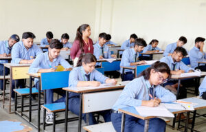 More than 300 students from eight colleges appeared for the first semester pharmacy exam.