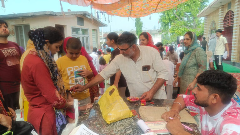 Sonipat: A wave of devotion surged at Satkumbha Dham on Jyeshtha Purnima.