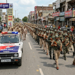 Sonipat Confident of security in the city before voting, flag march taken out