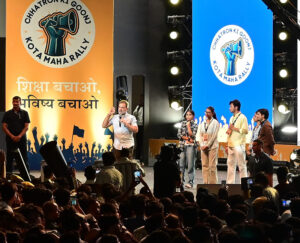 Rahul Gandhi rallies students in Kota; BJP calls it a mere gimmick; politics heats up over education and paper leaks.