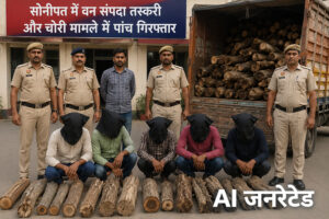 Five arrested in forest produce smuggling and theft case in Sonipat