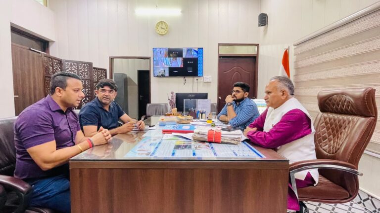 Improve the sewerage system or face strict action Mayor Rajiv Jain warns contractors.