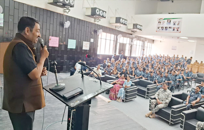 In Sonipat, Vice-Chancellor Ashok Kumar shared the keys to success in life with NCC cadets.