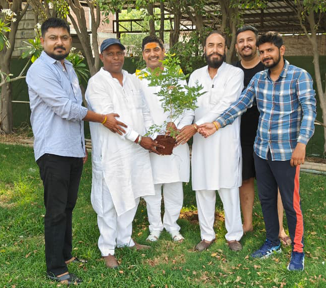 Sonepat: Message of environmental protection given by planting a tree on birthday