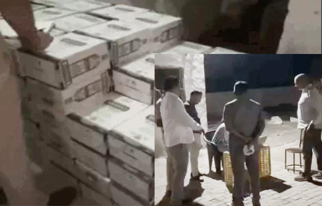 Sonipat CM Flying Squad seizes foreign liquor worth ₹1 crore from a poultry farm.
