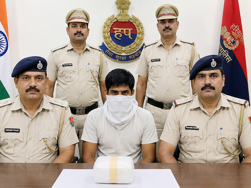 Accused arrested with 106 grams of heroin in Sonipat, remanded for two days