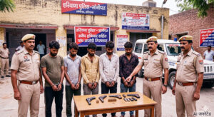 Sonipat: Five accused arrested with illegal weapons in five separate cases; sent to jail.