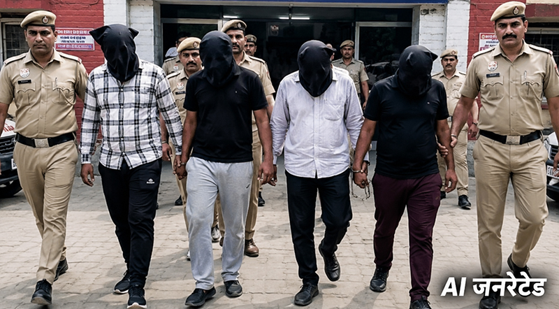 Sonipat: Four arrested for demanding ₹20 lakh by threatening to frame a person in a false rape case.