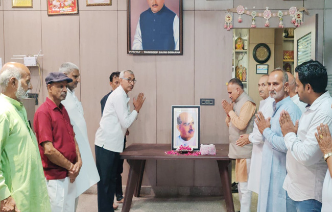 Sonipat Park to be named after Dr. Syama Prasad Mukherjee Mayor Rajiv Jain