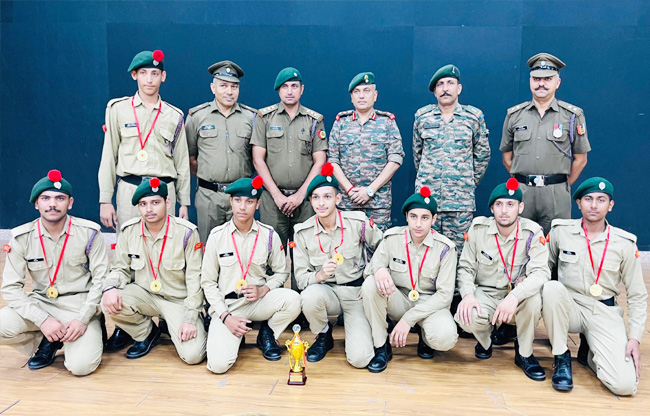 Sonipat Pratap School cadets won 24 gold medals at the NCC camp.m Gjd News