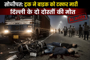 Sonipat: Two friends from Delhi killed after truck hits their bike.