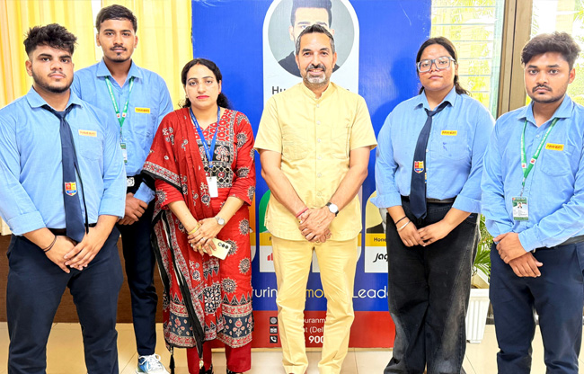 Ashwani from Sonipat topped the college with 75% marks, while Muskan secured the second position and Sandeep the third.