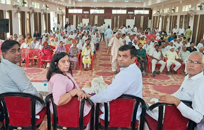 BJP meeting in Gohana, Sonipat; emphasis on enrolling new voters.