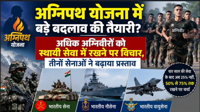 Preparations for major changes to the Agnipath scheme? Proposal to retain more Agniveers in permanent service; all three armed forces have put forward the suggestion.