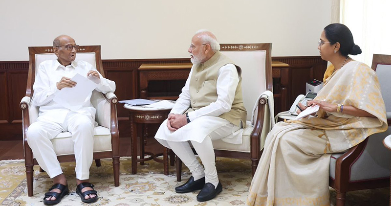 Sharad Pawar meets PM Modi; urges the government to show sensitivity towards students' issues.