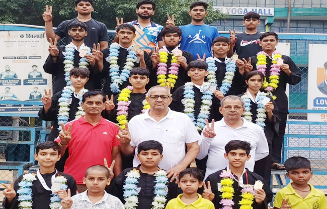 Sonipat 11 National Pencak Silat medalists felicitated.