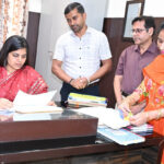 Sonipat Deputy Commissioner inspects District Treasury Office; issues instructions regarding double-lock security arrangements.