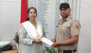 Sonipat Police provided financial assistance of ₹5 lakh for the treatment of a 7-year-old child battling blood cancer.