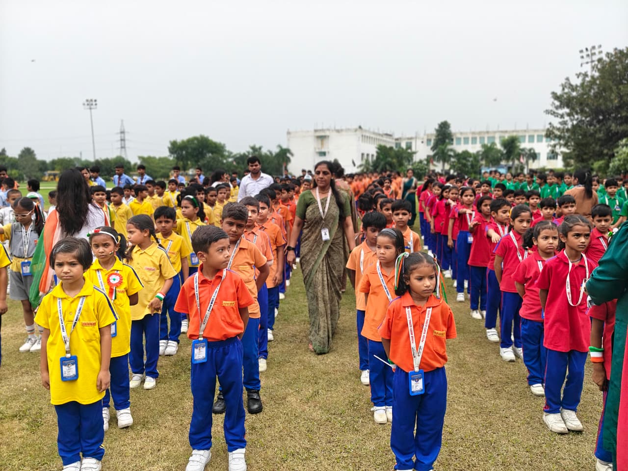 Grand Independence Day celebration at Purna Murti Global School; the entire campus steeped in the spirit of patriotism.