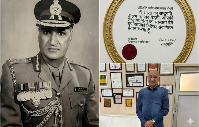 Sonipat Wave of grief in the education sector over the demise of the dedicated Brigadier Omprakash Chaudhary.