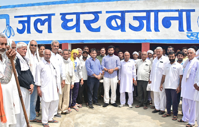 Sonipat: Waterworks built at a cost of ₹7.18 crore inaugurated in Bajana Khurd; three villages to get clean water.