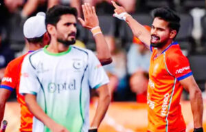 Sonipat: India dominates Pakistan with two goals from Abhishek Nain.