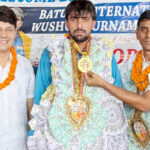 Sonipat: Nitesh won the Wushu gold medal in the 90 kg weight category in Georgia.