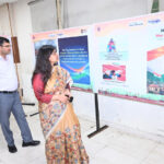 Sonipat: Selfie point at the Mini Secretariat; a message honoring the Tricolour.