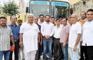 Sonipat Punjabi community departs from Gannaur for the Partition Horrors Remembrance Day event.