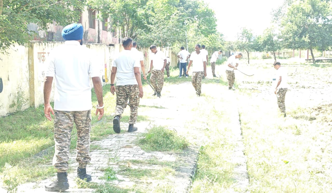 CRPF Khewda plants 251 saplings in Tharu village, spreads message of greenery.