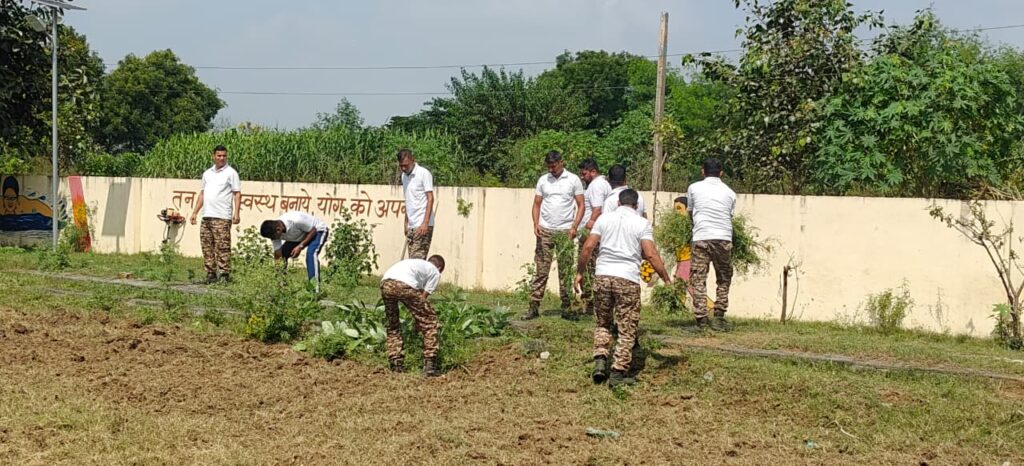 CRPF Khewda plants 251 saplings in Tharu village, spreads message of greenery.