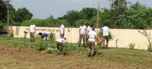 CRPF Khewda plants 251 saplings in Tharu village, spreads message of greenery.