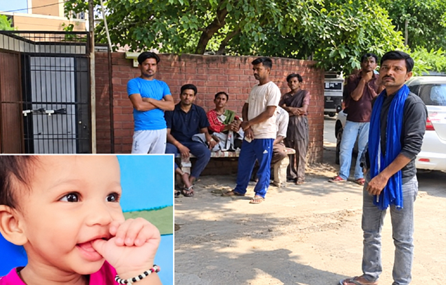 Sonipat: 10-month-old infant dies after drowning in a water tub.