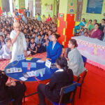 Sonipat: Female students presented captivating performances on Gandhi-Shastri Jayanti.